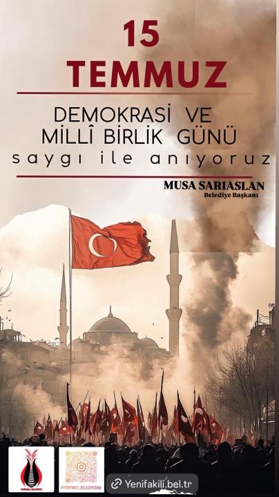 Milli irademize ve demokrasimize sahip çıkmak için gövdesini siper eden tüm 15 Temmuz Milli İrade ve Demokrasi Zaferi Şehitlerimizi rahmet, minnet ve saygıyla anıyor; gazilerimize şükranlarımı sunuyorum.🇹🇷