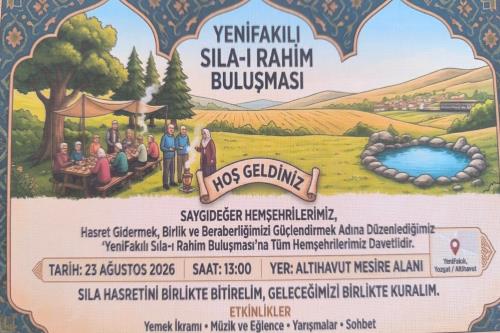 BELEDİYE BAŞKANLIĞIMIZ ÖNCÜLÜĞÜNDE YENİFAKILI'DA SILA-I RAHİM BULUŞMASI